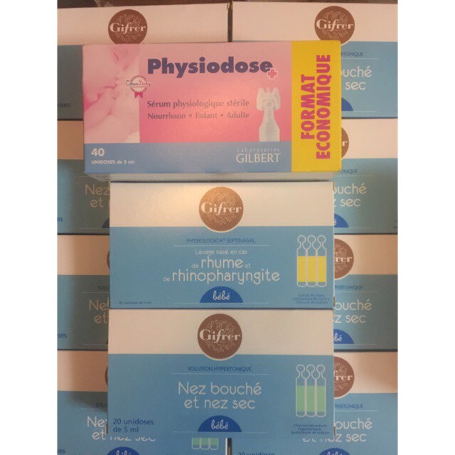 Nước muối Pháp Physiodose Gifrer