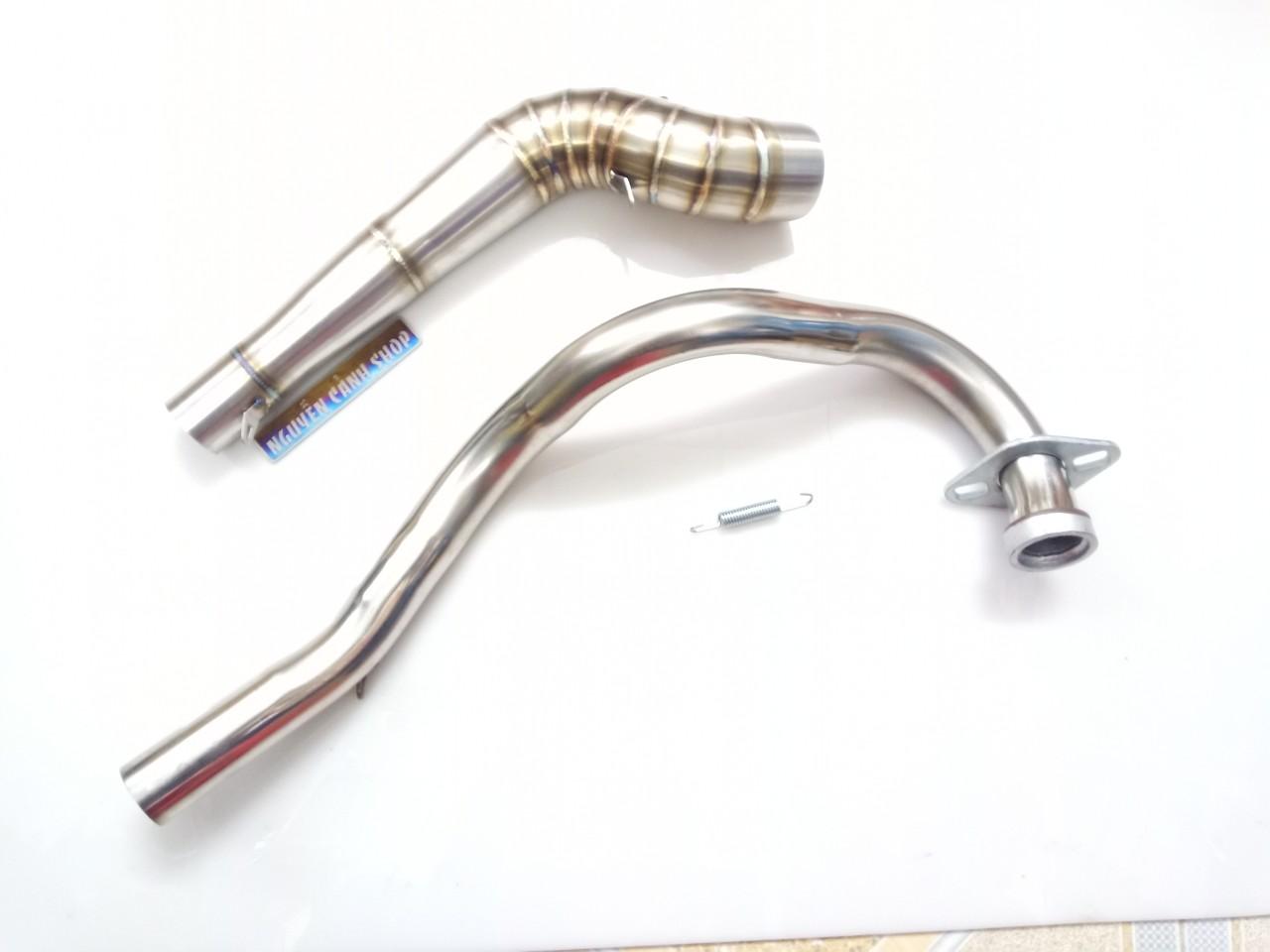cổ pô exciter 150 gắn lon mẫu STB