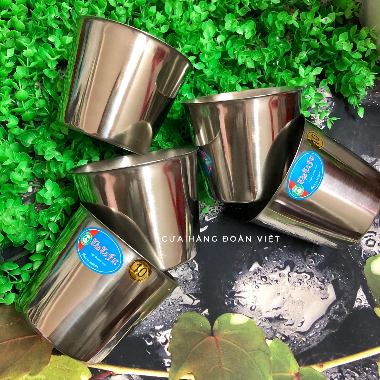 Ly đá inox dày - combo 5 ly đá inox 10cm