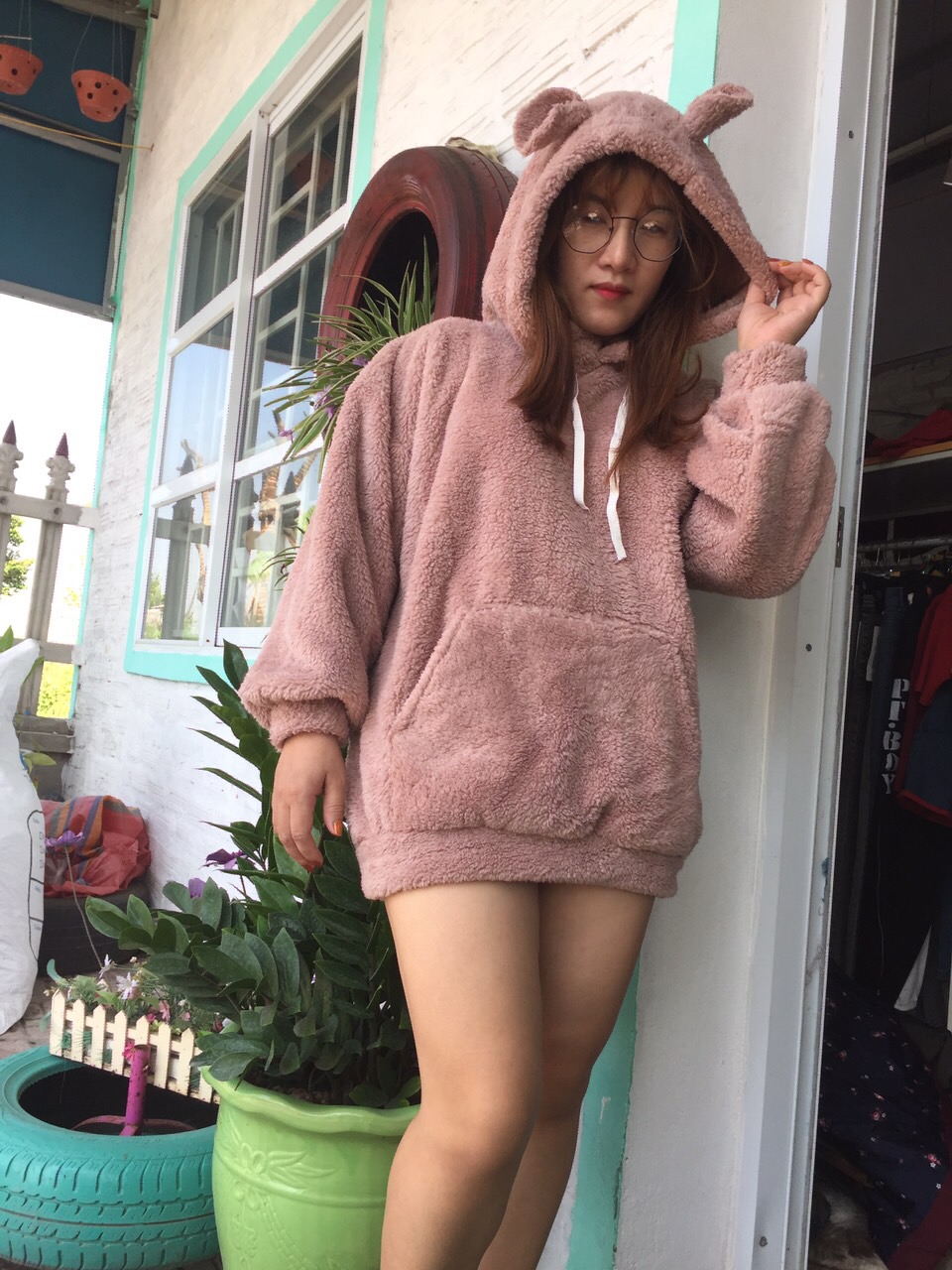 áo hoddi lông cừu
