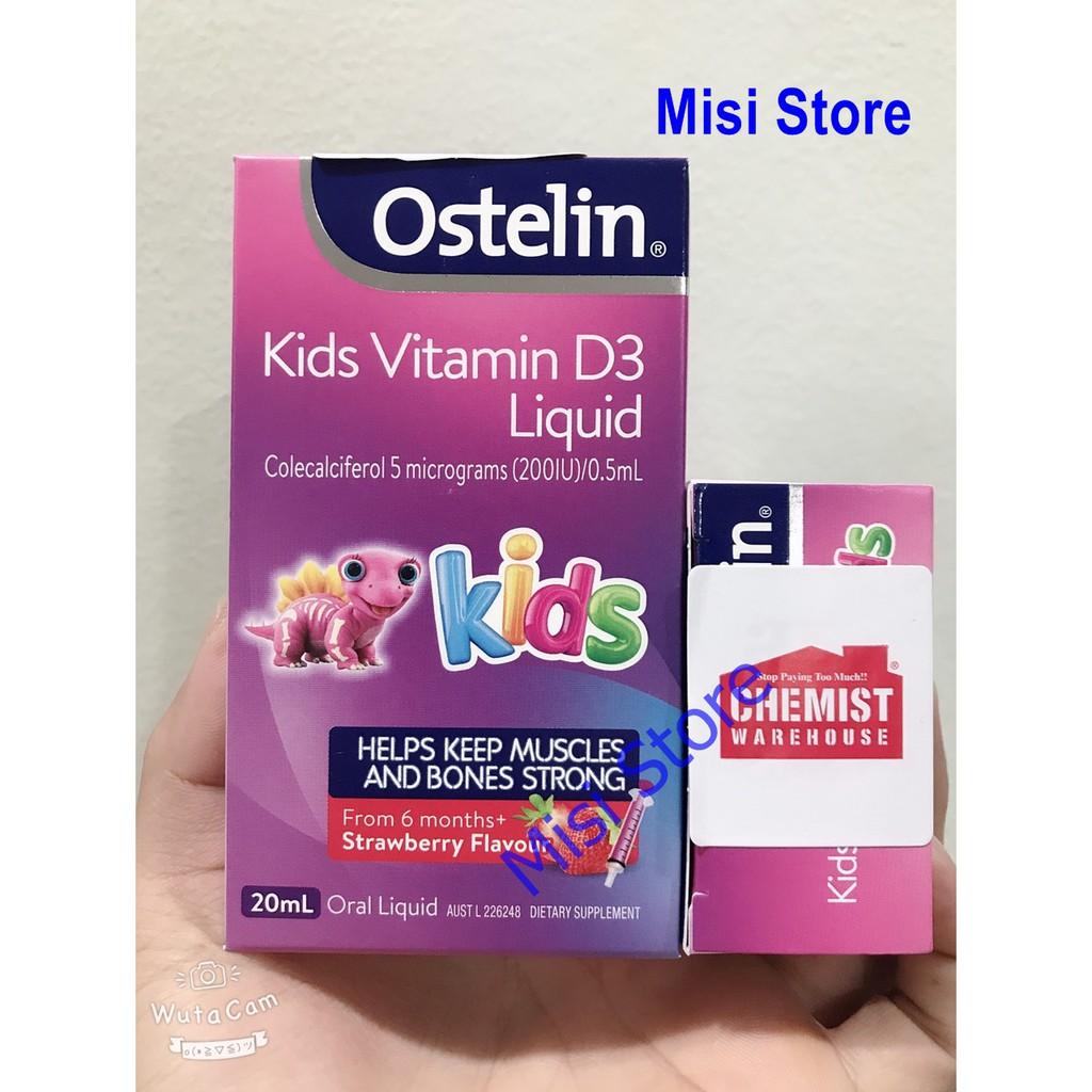 Ostelin Vitamin D Liquid, bổ sung Vitamin D3