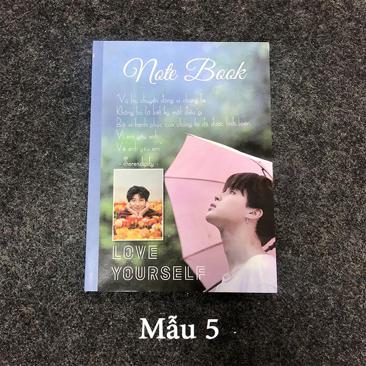Tập Màu BTS - NoteBook BTS In Hình Màu Mỗi Trang