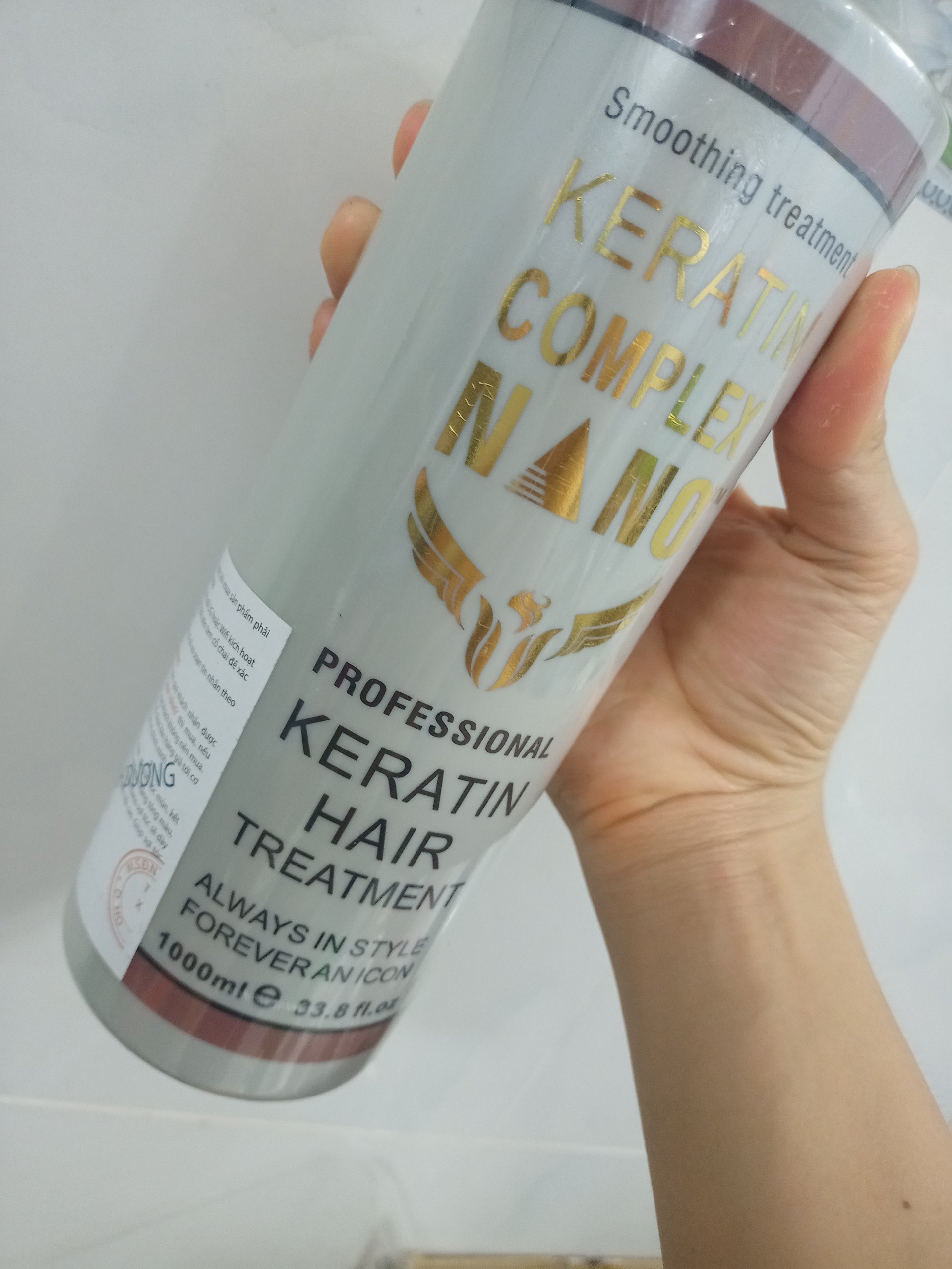 Keratin complex nano dùng để phục hồi tóc sau uốn - duỗi - nhuộm