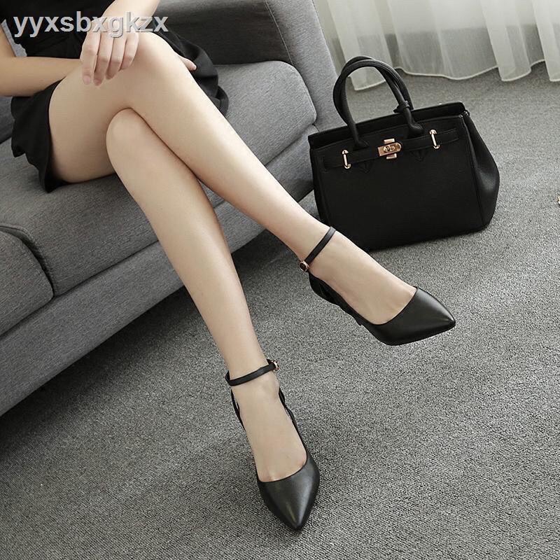Giày cao gót 6 phân cao cấp hở gót SRLCC31 sang chảnh