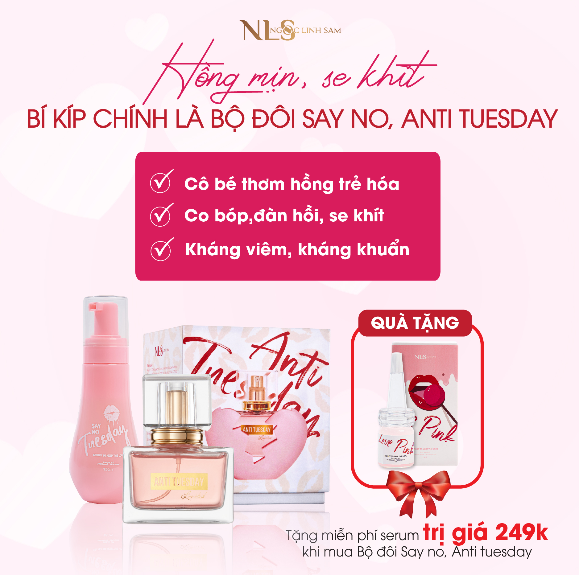 SERUM DƯỠNG HỒNG LOVE PINK ( 1 sp dưỡng hồng )
