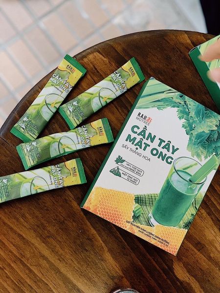 cần tây mật ong giảm cân (hộp 14 gói, mua 3 hộp tặng 1 bình )