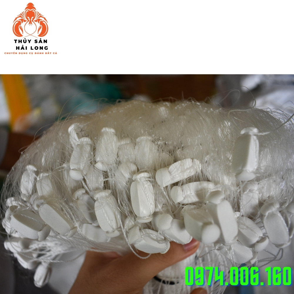 Lưới đánh cá 3 màn cao 2m, dài 90m, ô mắt 9p -10 p(then 5)