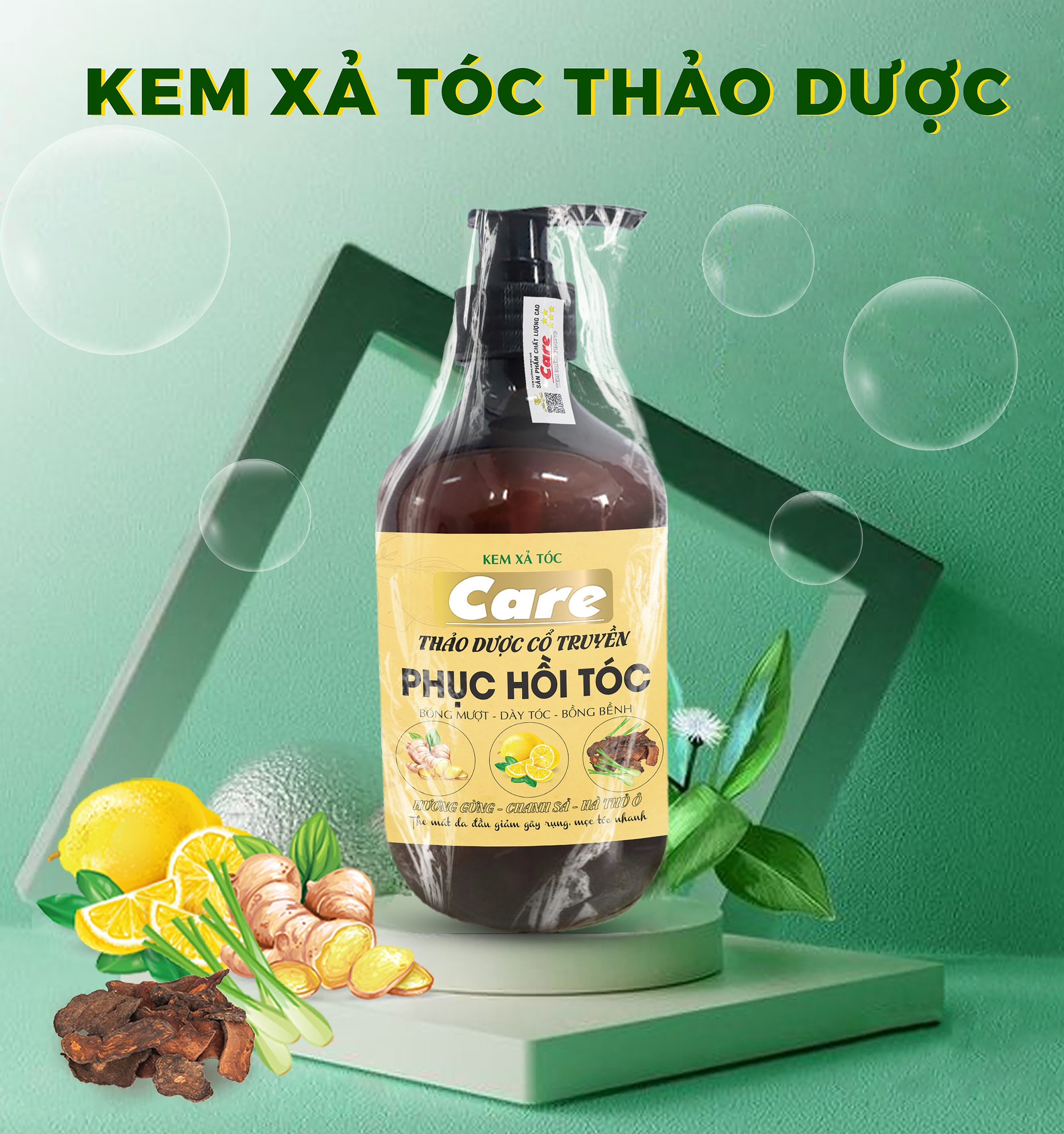 Cặp Gội Xã Thảo Dược Cổ Truyền 500 ML