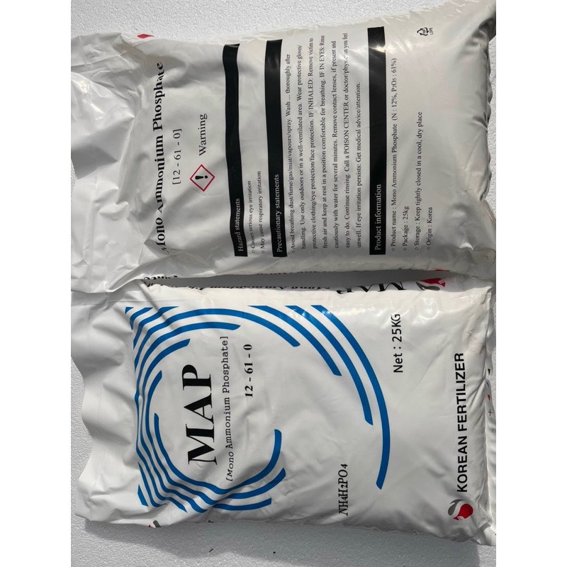 25kg Phân Bón Nhỏ Giọt MAP 12-61 Tan Trong Nước, Giúp Cây Đâm Chồi Mạnh, Ra Rễ, Ra Hoa Đậu Quả Tốt