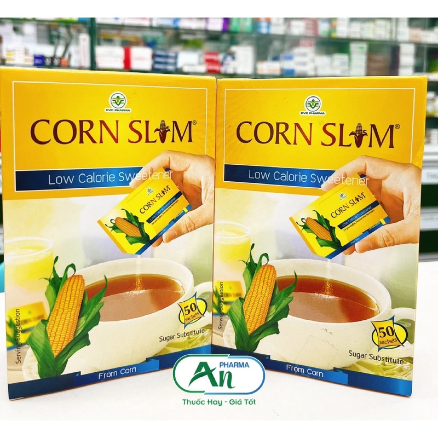 Đường bắp ăn kiêng Corn Slim - Hộp 50 gói
