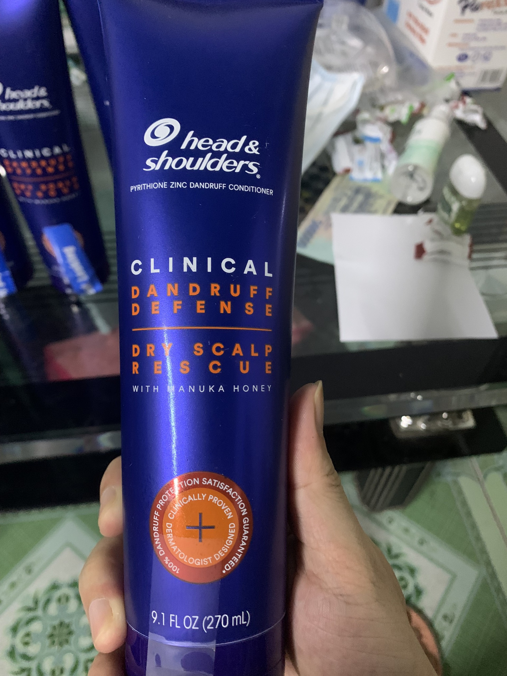 Dầu xả Head & Shoulder Clinical Dandruff Defense 270ml [HÀNG MỸ CHÍNH HÃNG]