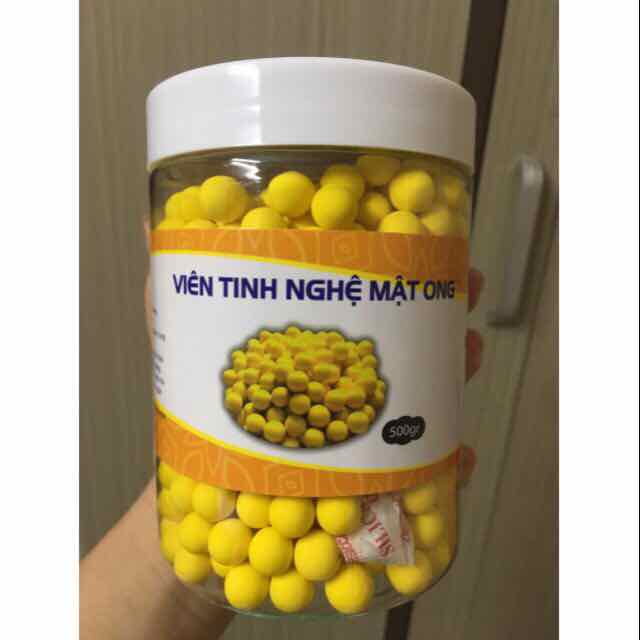 viên tinh bột nghệ mật ong hộp 500gr - viennghem
