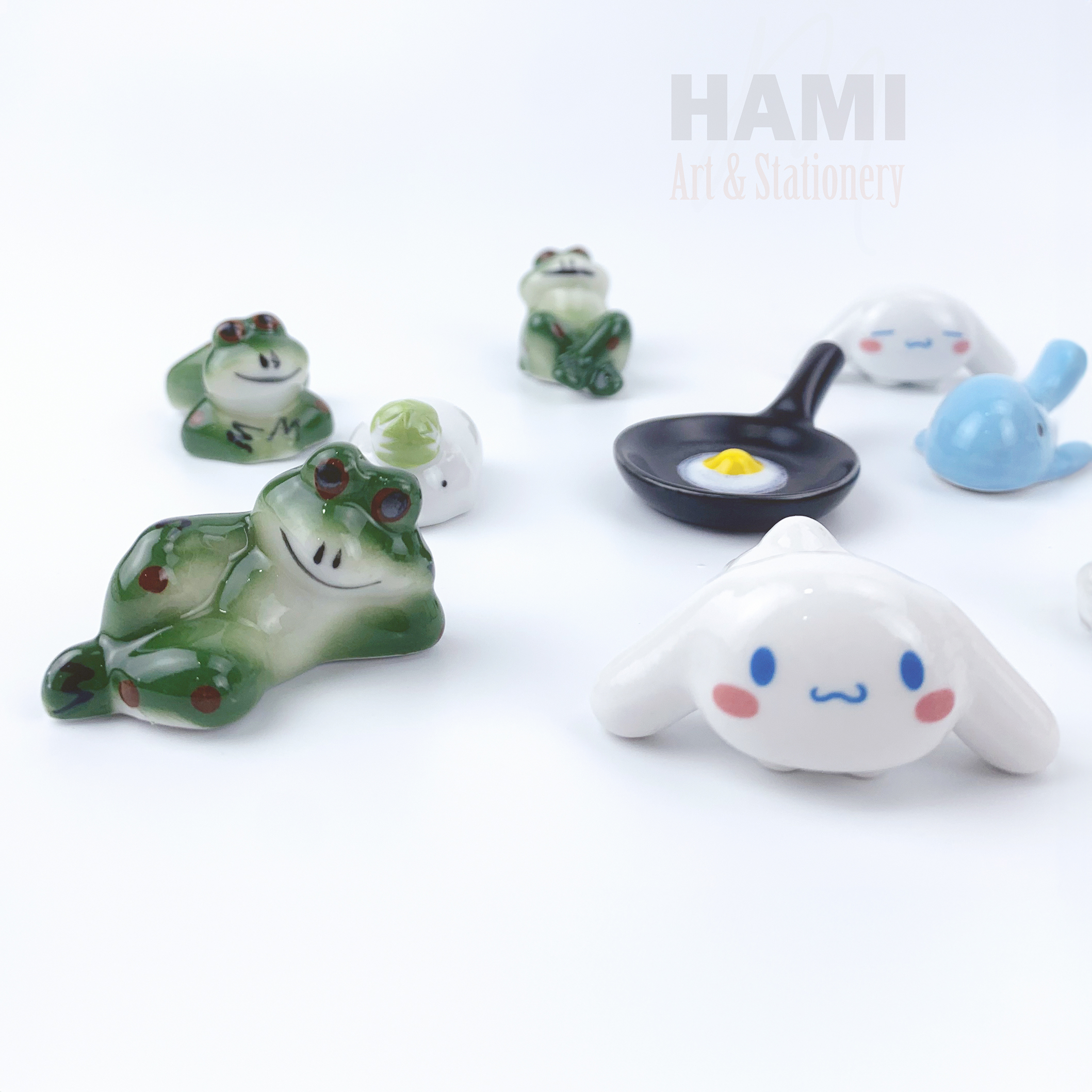 Gác cọ sứ / Gác đũa sứ nhiều hình [No 1]