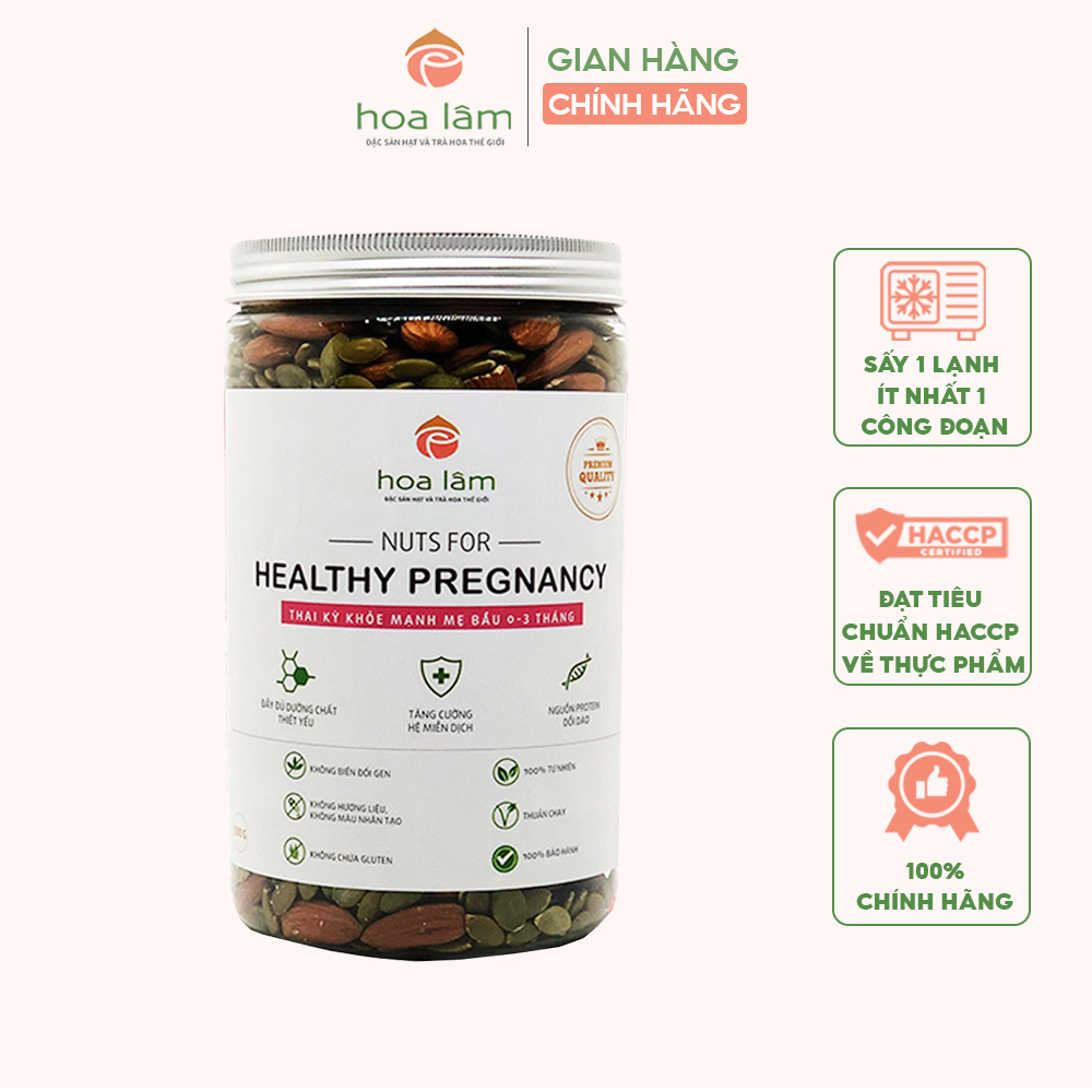Hạt dinh dưỡng Hoa Lâm Nuts for Healthy Pregnancy cung cấp dinh dưỡng tối
