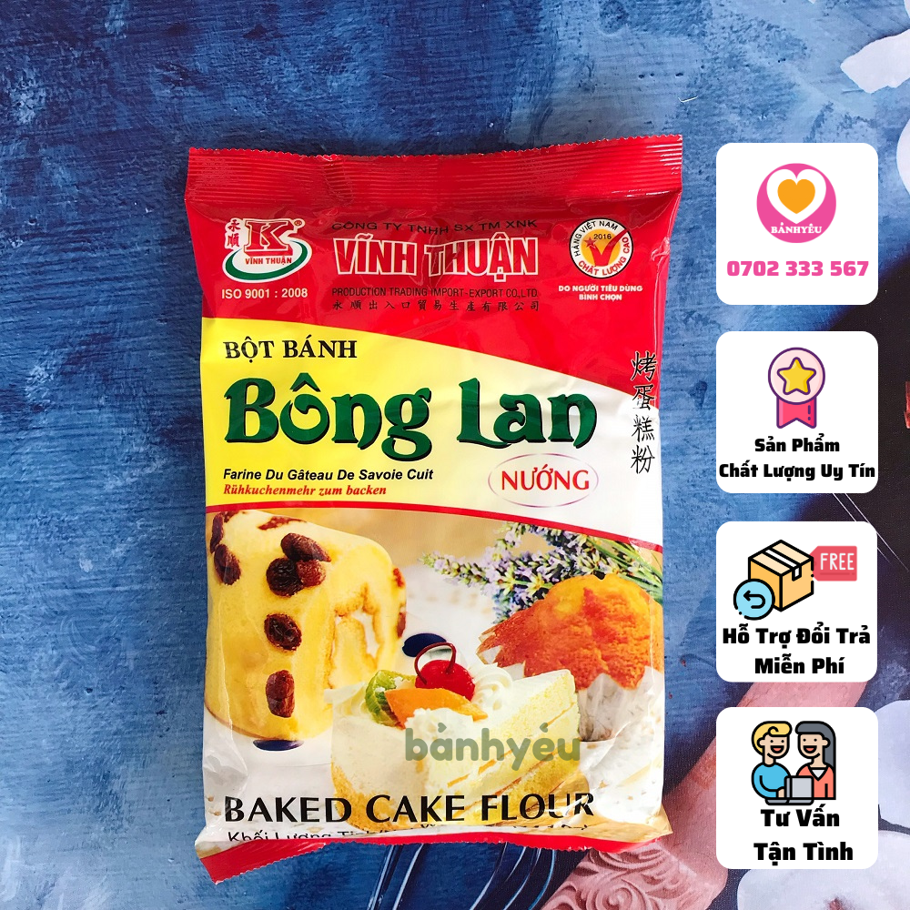 Bột Bánh Bông Lan NƯỚNG Vĩnh Thuận 400g - có sẵn bột nổi