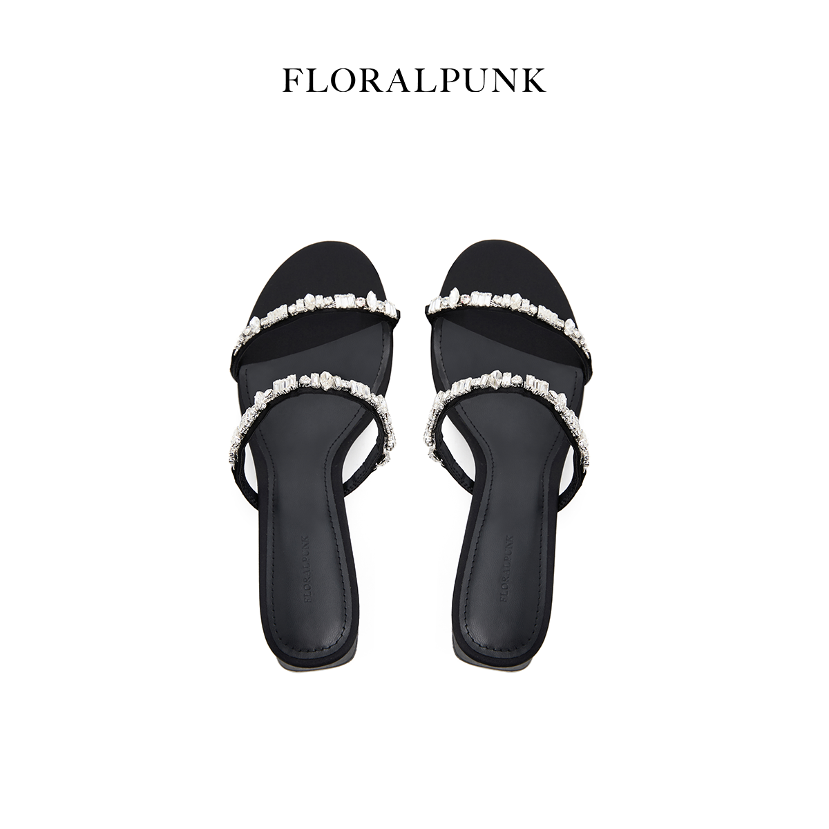Giày Floralpunk Daphne Mules - Black