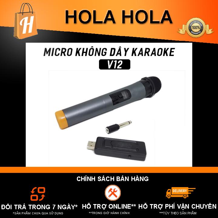Micro Karaoke V12 không dây