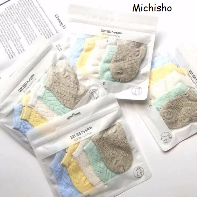 Set 5 Đôi Tất Lưới Cho Bé (0- 3 tuổi)