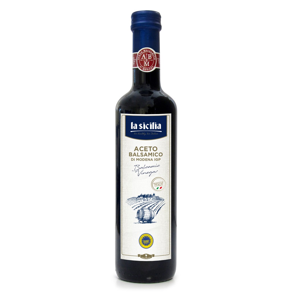 Giấm Balsamic Modena (Balsamic Vinegar of Modena) La Sicilia (Ý) - 500ml [Date 2028]