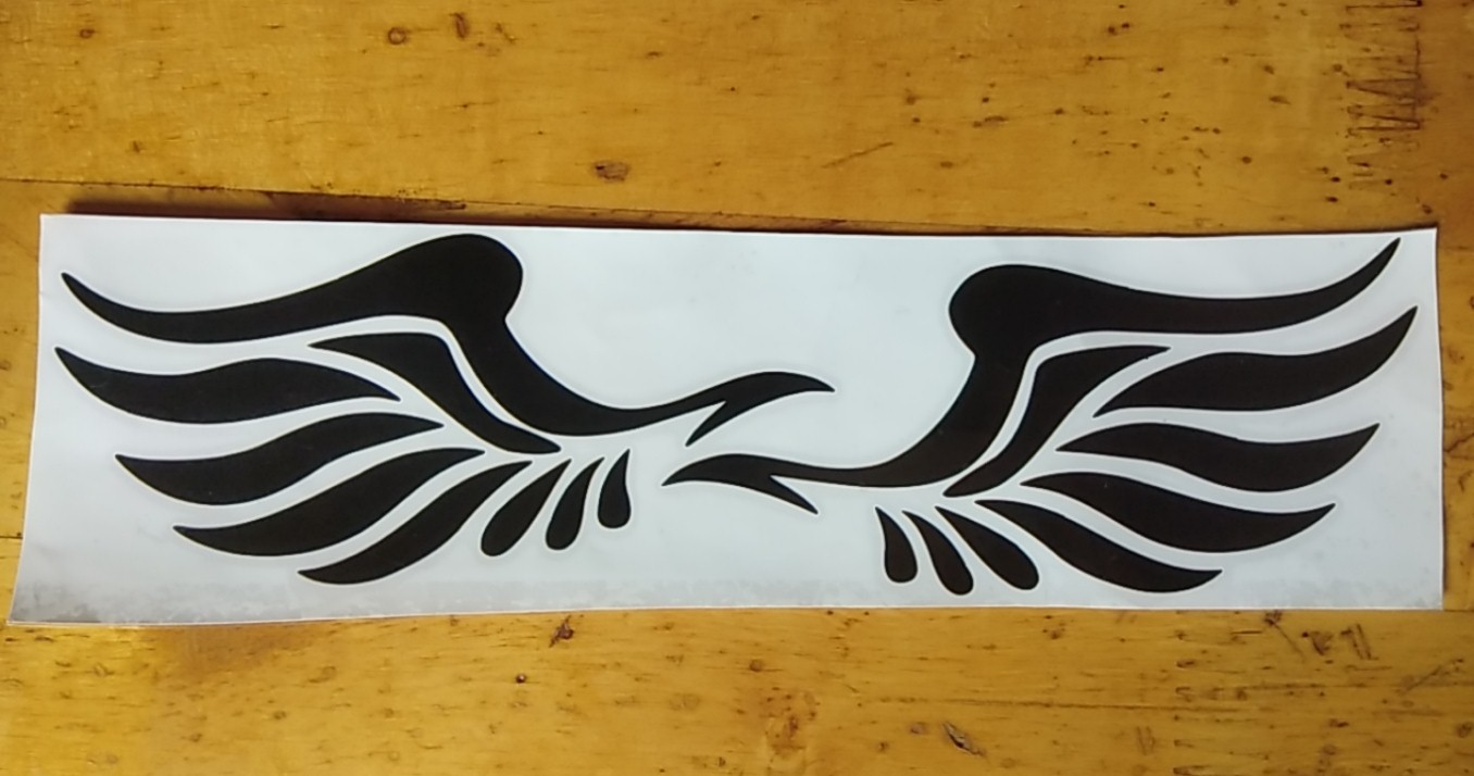 Decal dán kính chiếu hậu hình đôi cánh