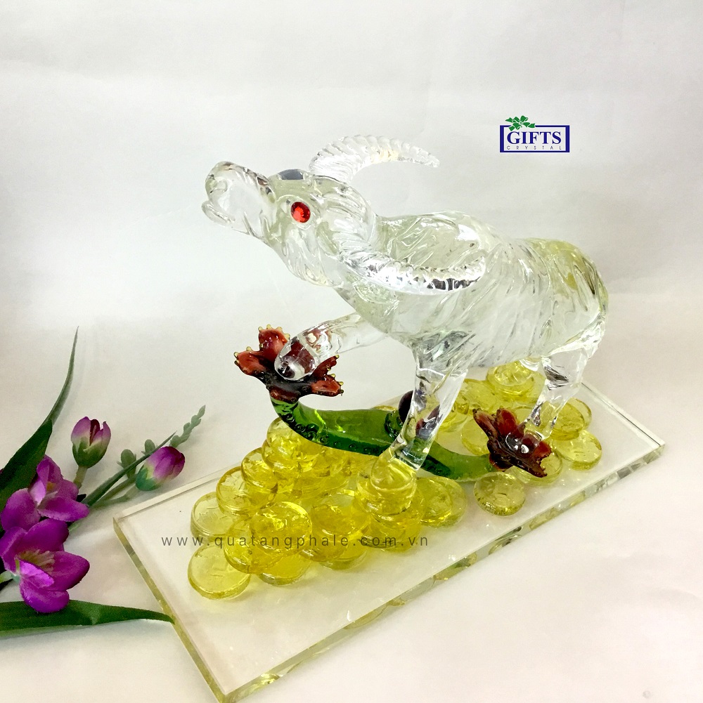 Tượng trâu phong thủy màu Trắng