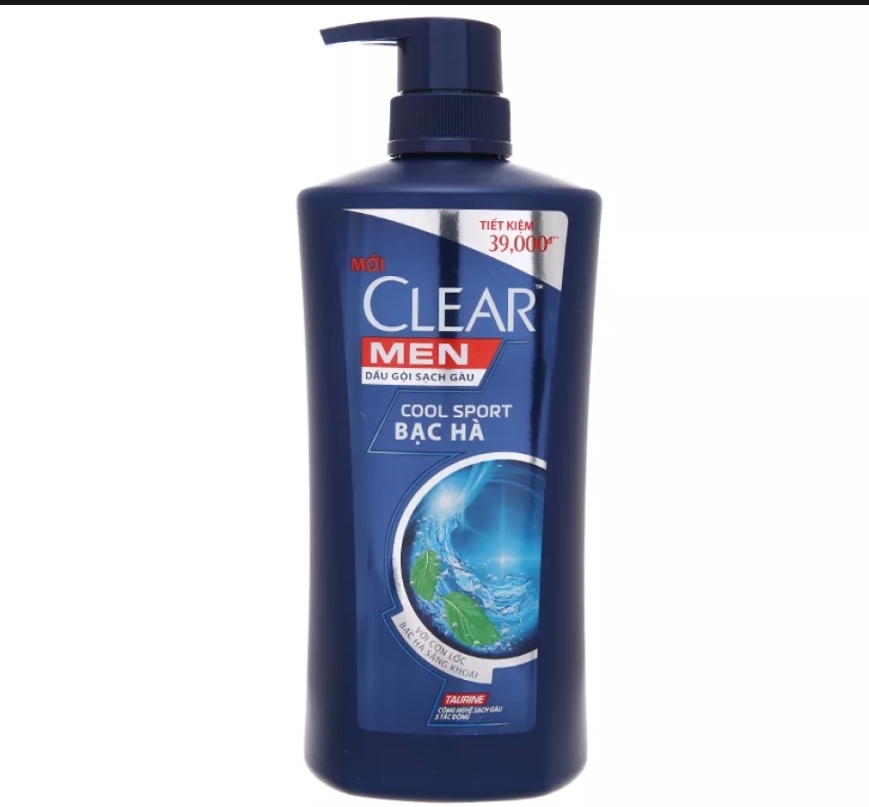 (HCM) DẦU GỘI CLEAR MEN BẠC HÀ CHAI 630GR