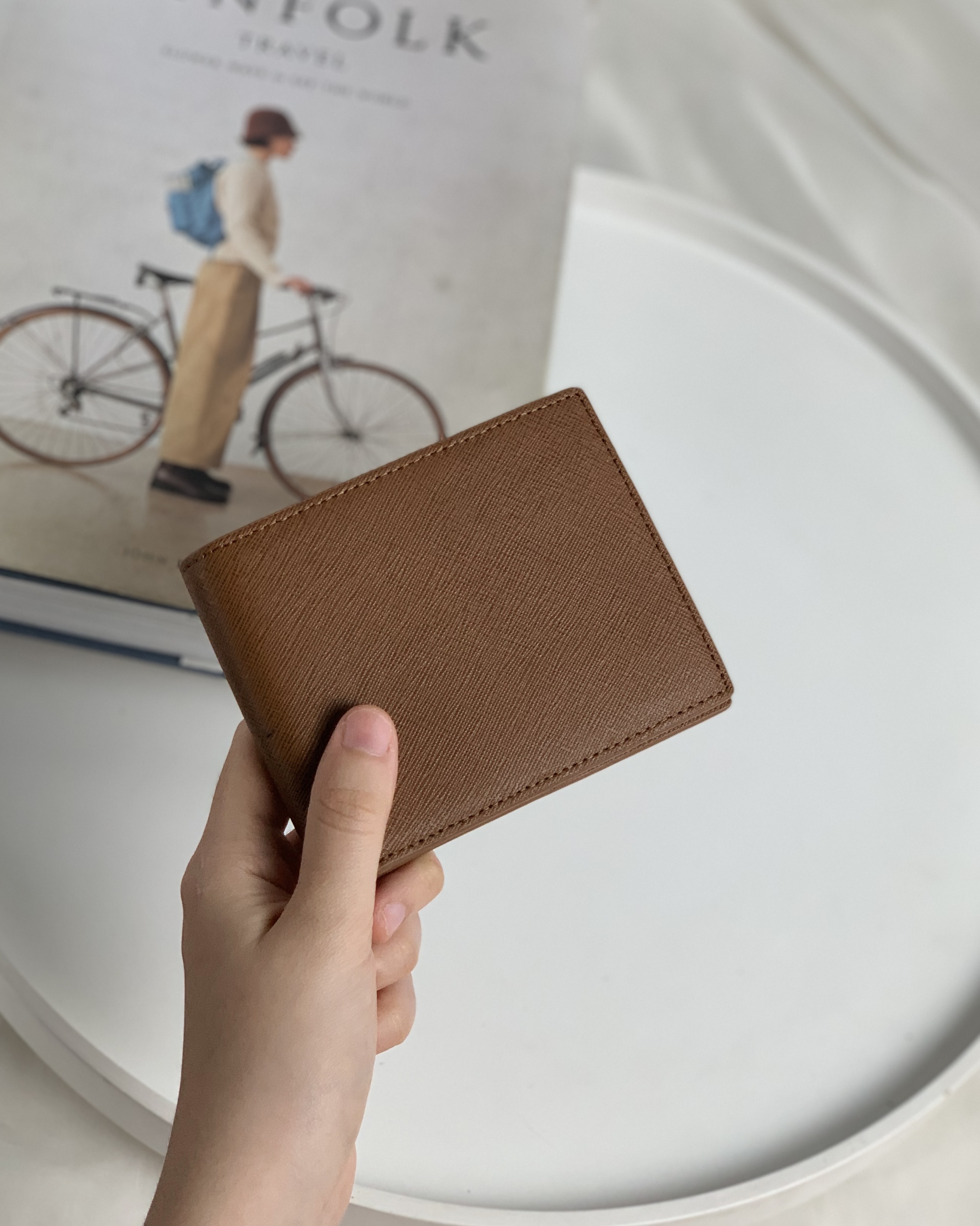 Ví nam LAGOM Da thật - Plus wallet