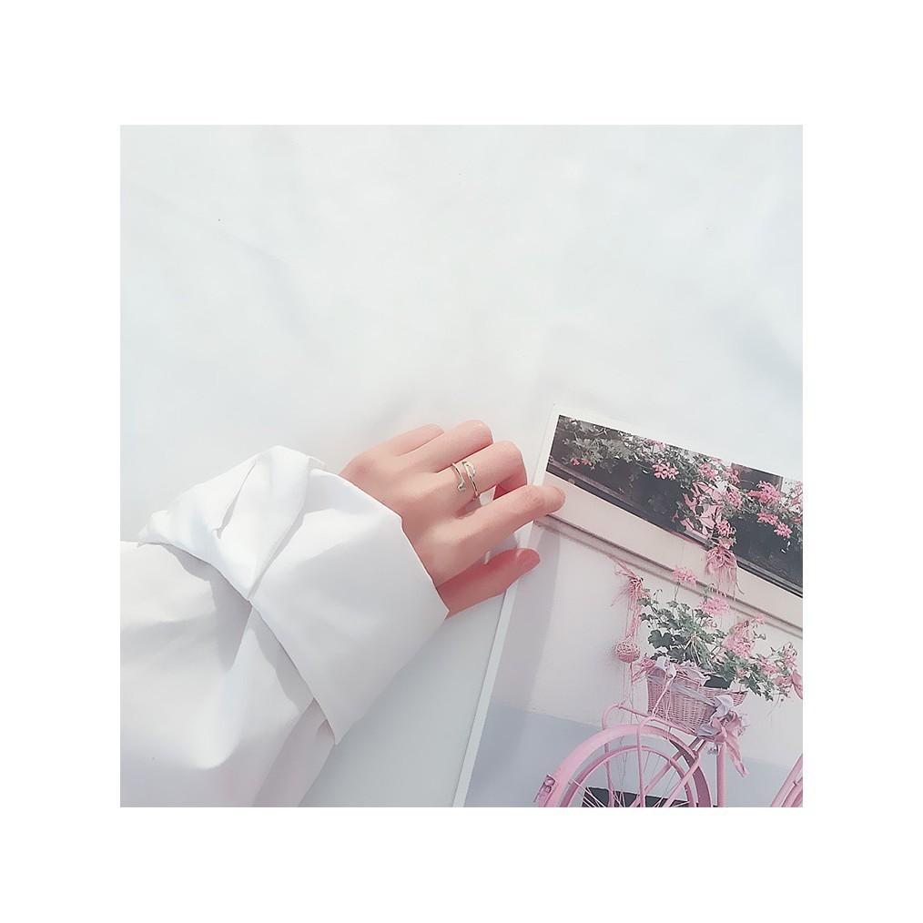 Nhẫn nốt nhạc phong cách 3 màu J66