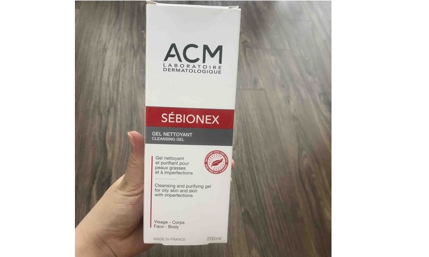 SỮA RỬA MẶT CHO DA NHỜN, DA MỤN. ACM SEBIONEX FOAMING GEL 200ML.