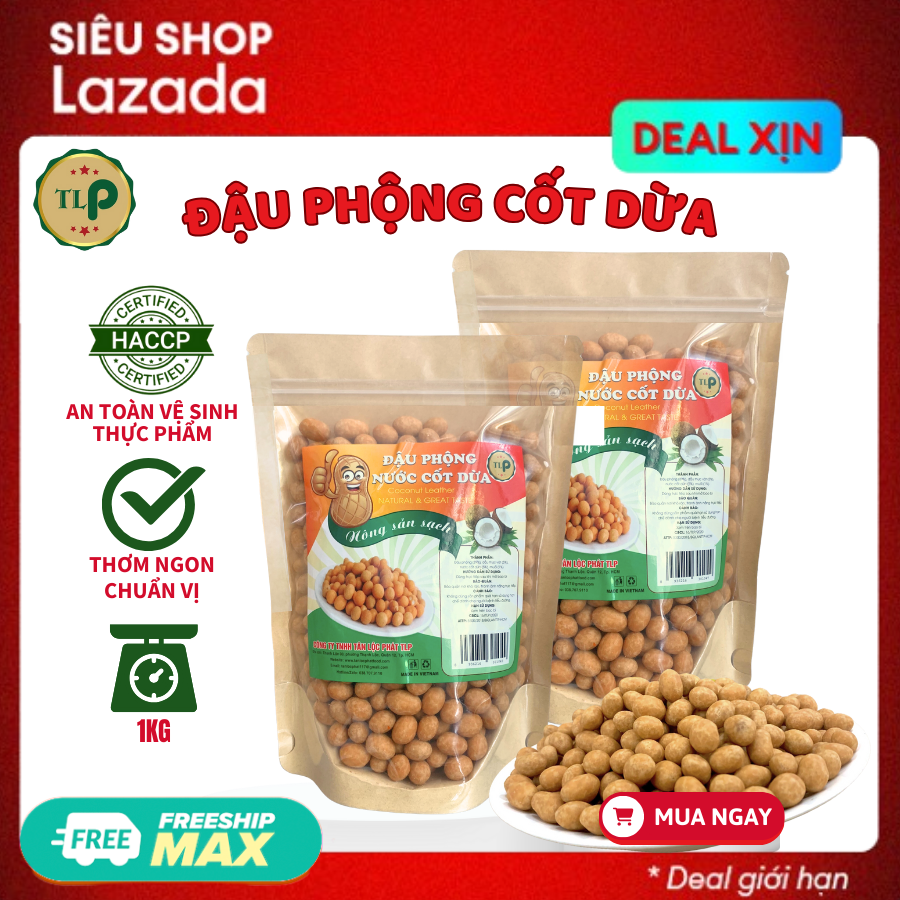 ĐẬU PHỘNG CỐT DỪA TÂN LỘC PHÁT ĐỒ ĂN VẶT YÊU THÍCH
