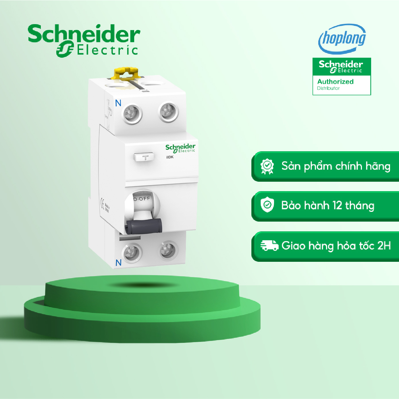 Cầu dao chống dòng rò ild k rccb schneider a9r50225 a9r50240 a9r50425 a9r50440 a9r70463