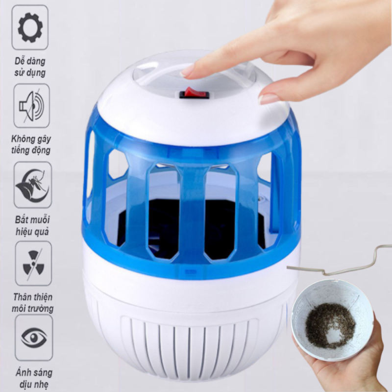 Máy bắt muỗi (đèn bắt muỗi), Hút muỗi mạnh mẽ trong diện tích lớn, Bảo Hành 1 Năm, Đổi mới miễn phí trong vòng 7 ngày