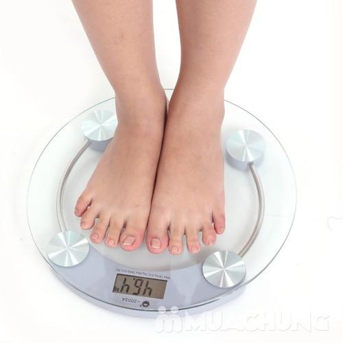 [HCM]Cân Sức Khỏe Tròn Điện Tử 180kg bao bềnchống bể cao (loại nhất)