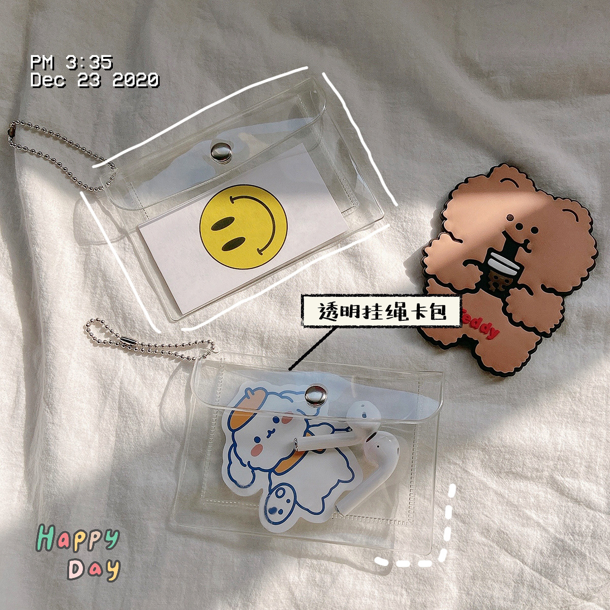 [HCM]Ví mini trong suốt - Không kèm sticker -  UniLabel