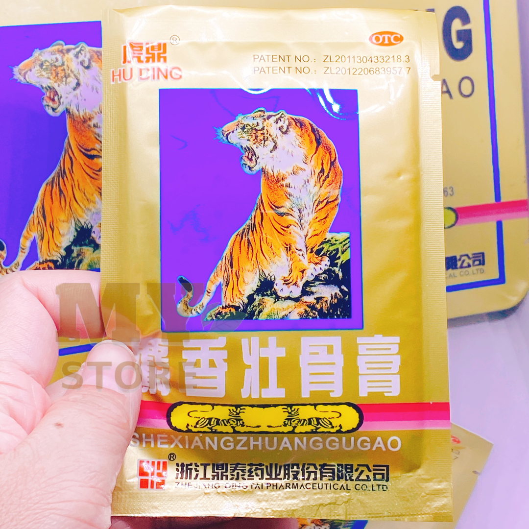 (Hàng Nhập) Cao Dán Con Cọp 5 Chữ Giảm Đau Nhức ( 4 Miếng/Gói)