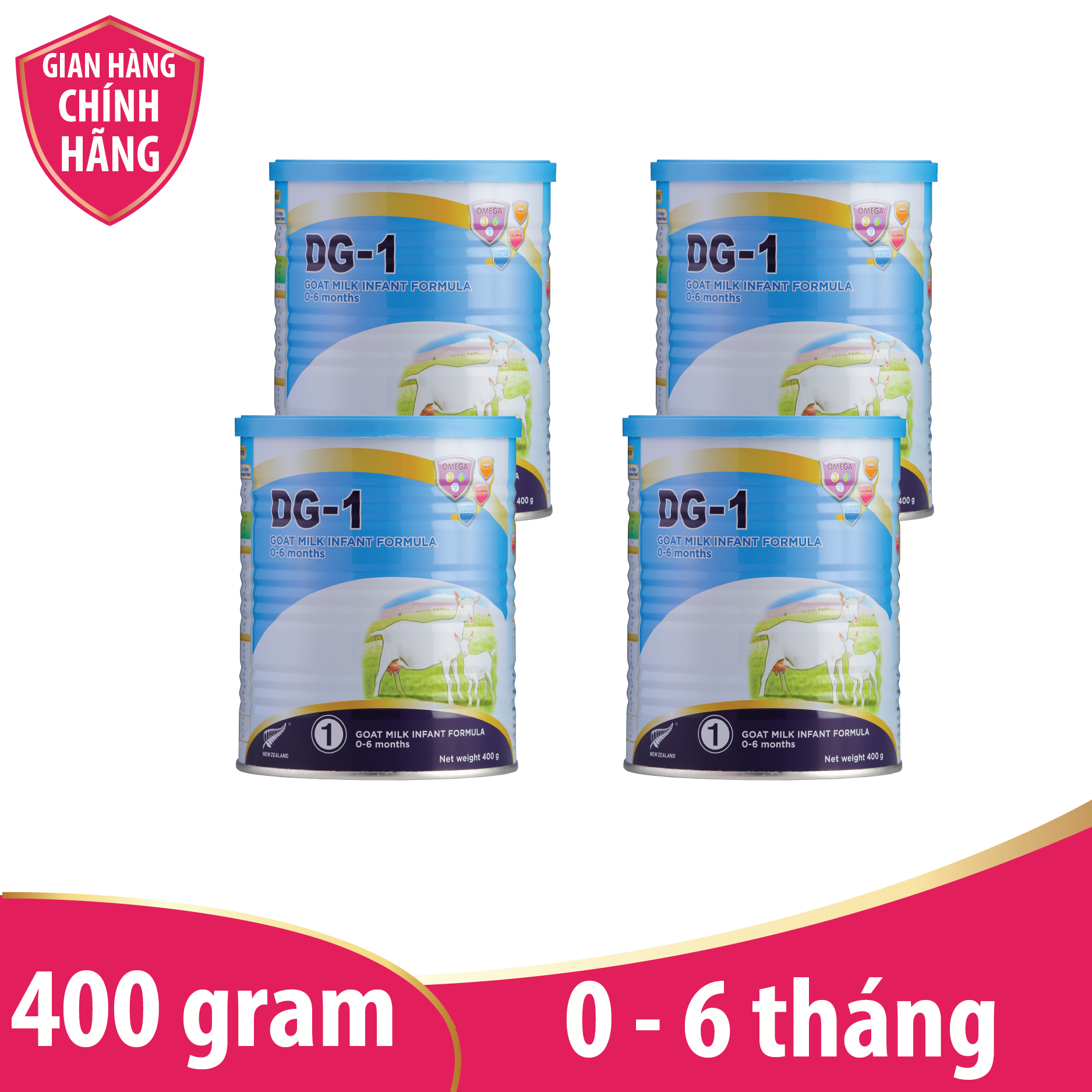 Sữa Dê DG-1 400g, sữa công thức cho bé [ko quà]