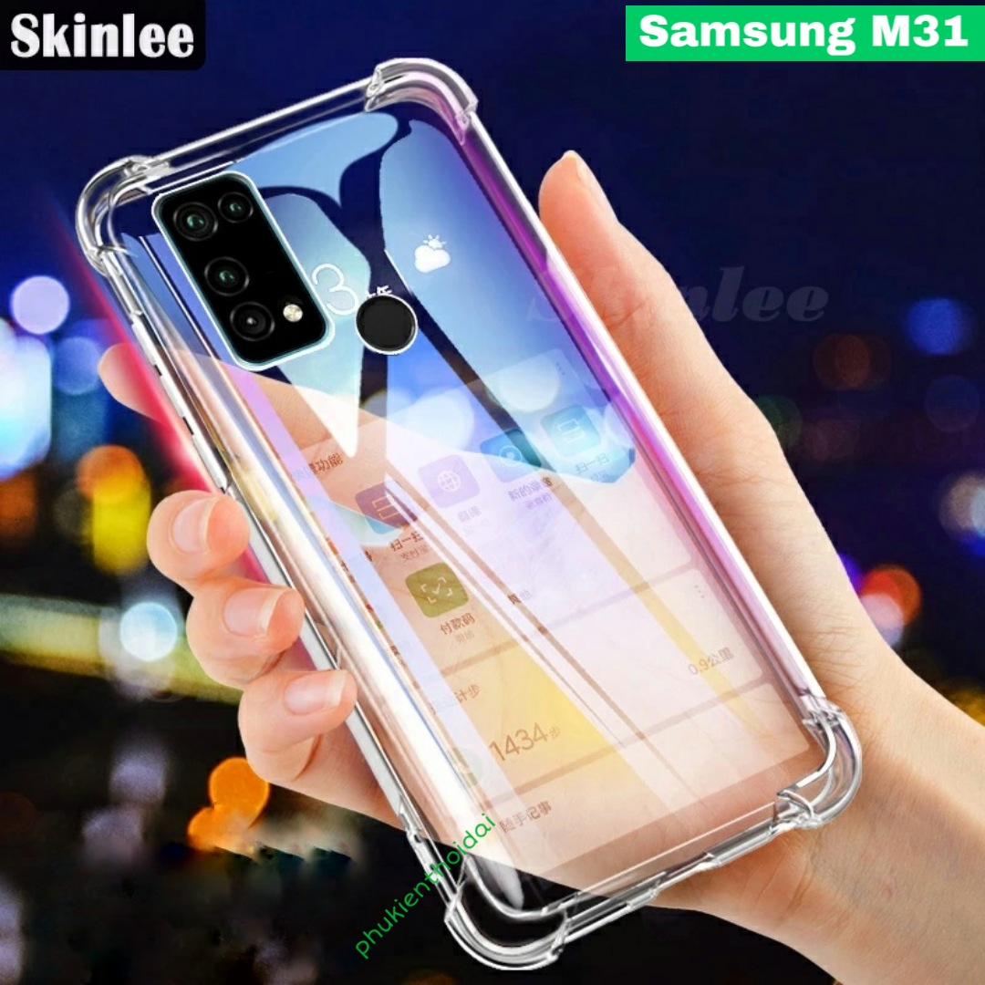 Ốp lưng Samsung Galaxy M31 dẻo trong chống sốc lồi 4 góc hạn chế ố vàng