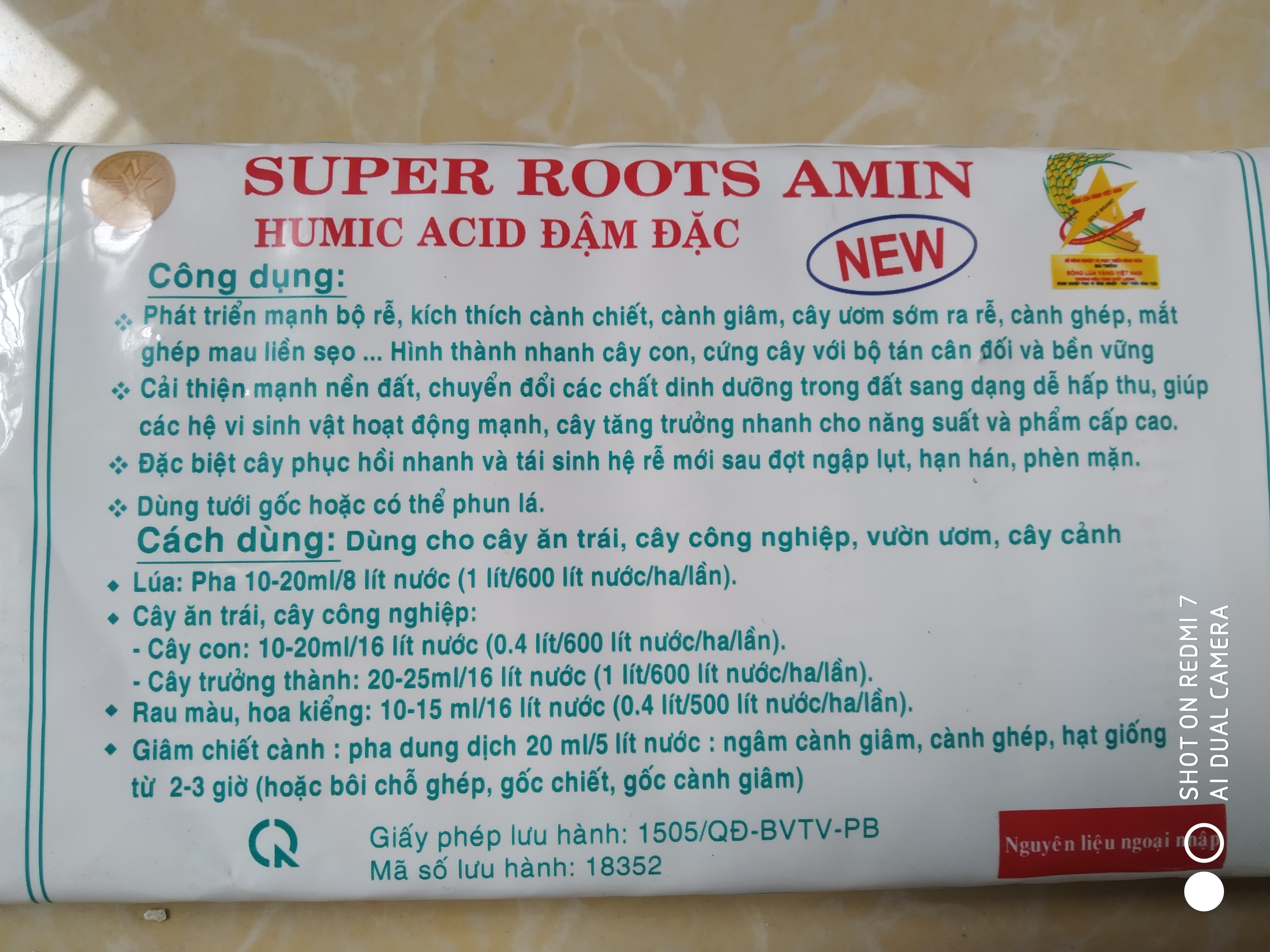 Combo 3 chai Dung dịch siêu ra rễ cực mạnh Bimix Roots New - chai 20ml