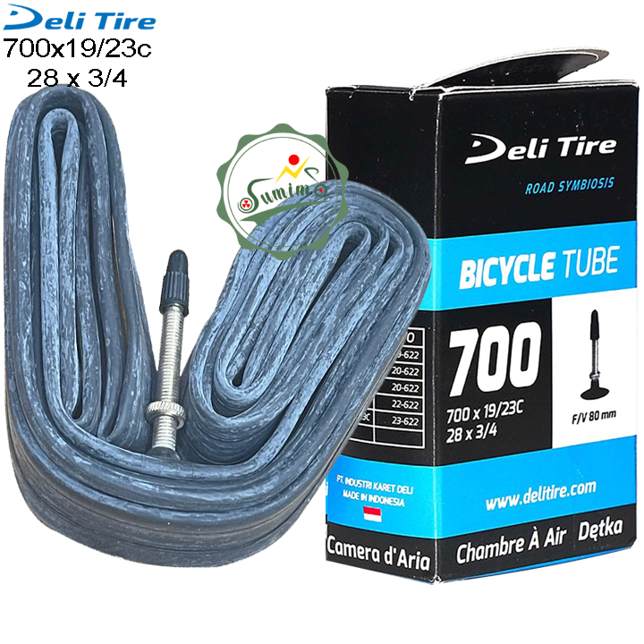 Ruột DELI 700x19-23c van nhỏ (Hạt gạo)