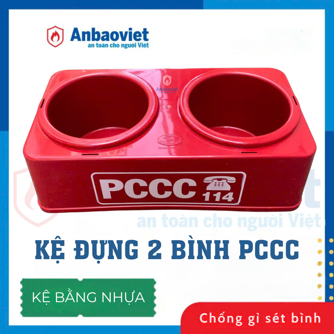 Kệ đôi đựng 02 bình chữa cháy, Kệ PCCC