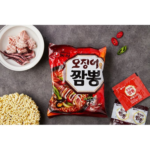 Mì  mực Jjamppong124g Xin chào Korea Mart