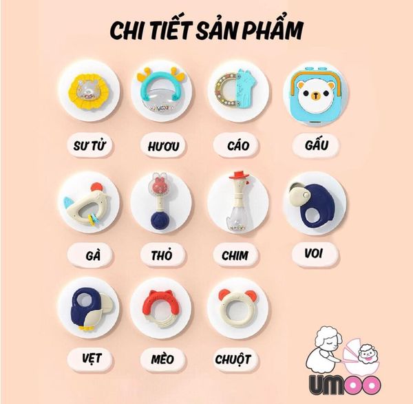 Hộp xúc xắc đèn nhạc Umoo