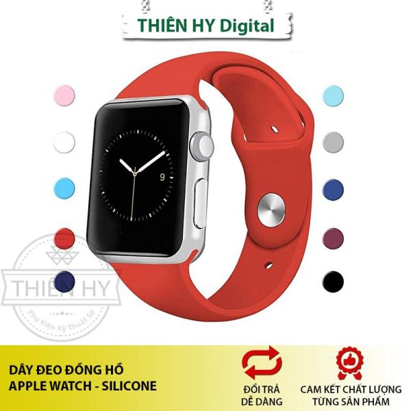 Dây Đồng Hồ Apple Watch 38-40-42-44mm Silicone Cho Series 1-2-3-4