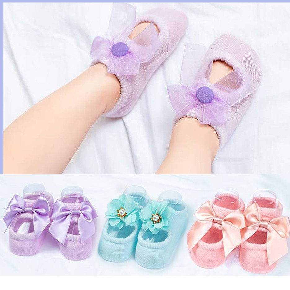 Set 3 đôi tất nơ cho bé