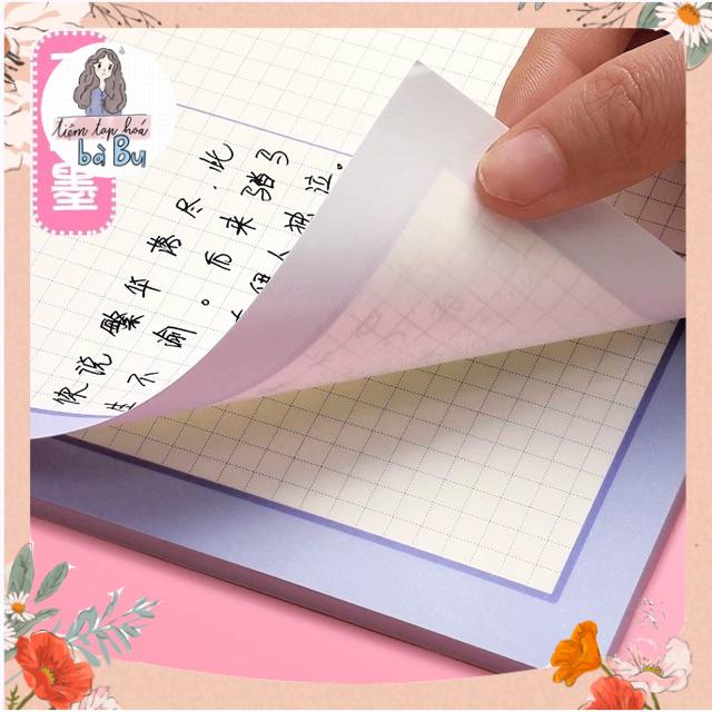 Tập Giấy Grid Dùng Để Take Note Size B5, 50 Tờ/Tập (Có Ảnh Thật) 🌿