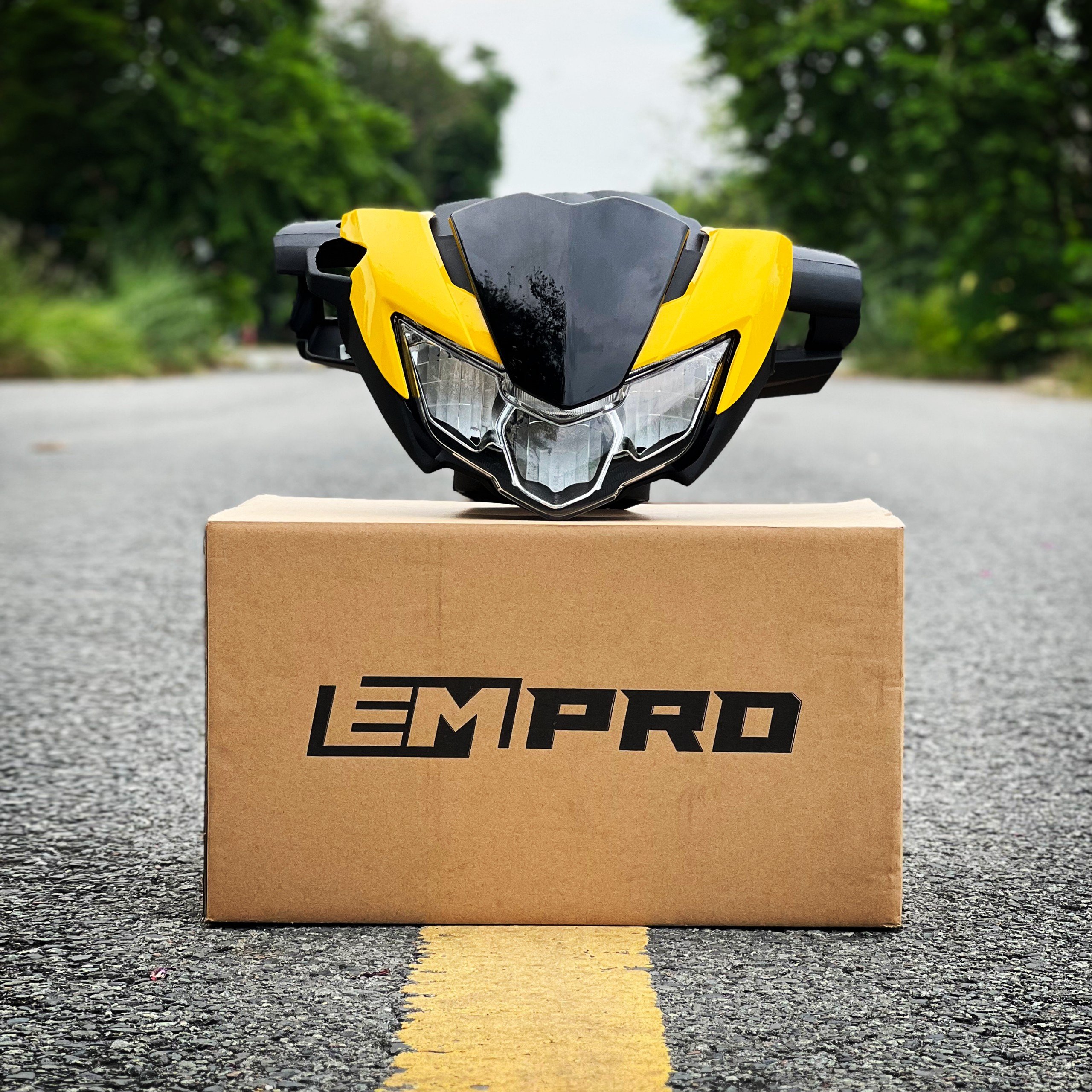 Đầu đèn ex 150 2019 lắp cho exciter 150 (2015-2018) hàng Empro