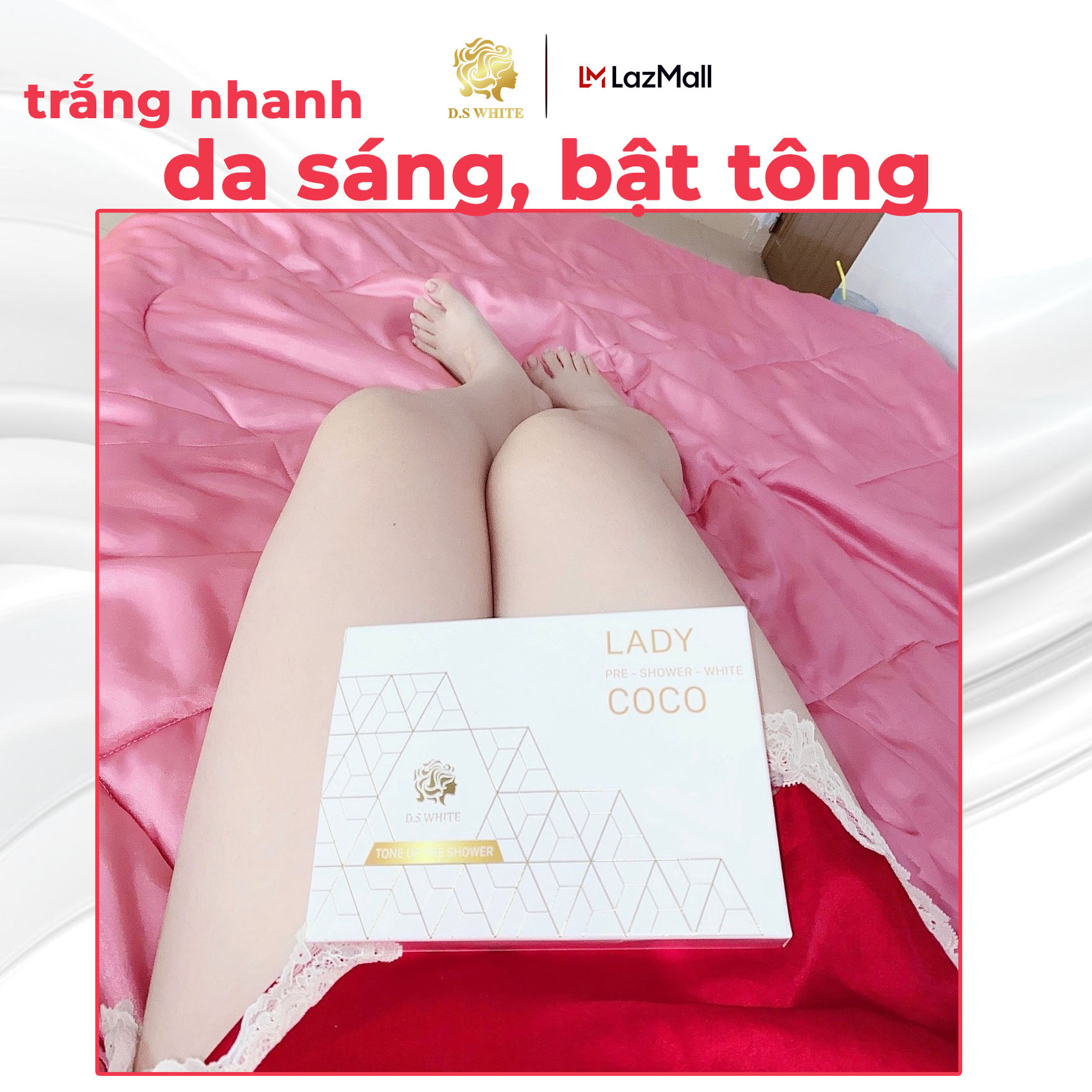 [HCM]Tắm Trắng Cà Phê Dưỡng Trắng Loại Bỏ Da Chết D.S WHITE
