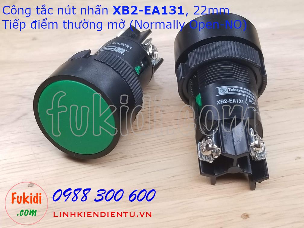 Nút nhấn nhả XB2-EA141 đỏ và XB2-EA131 xanh phi 22mm