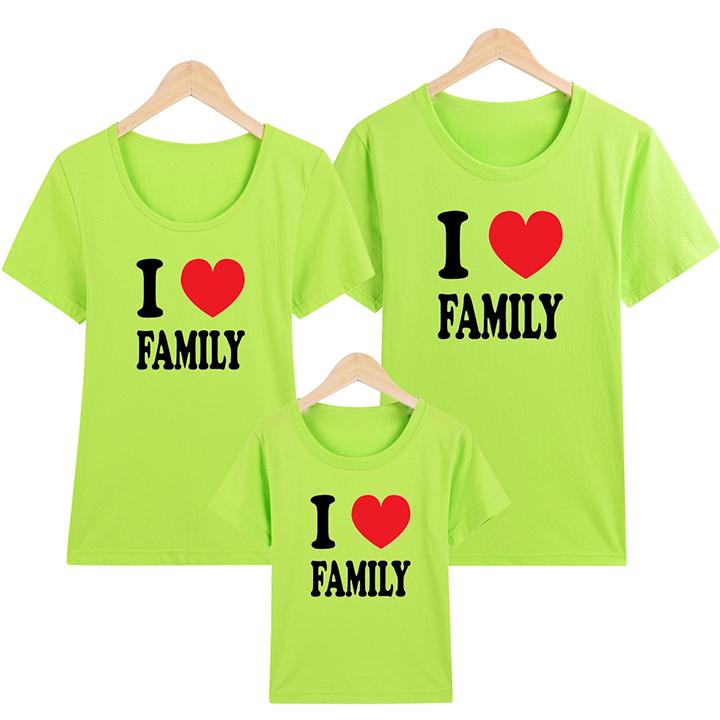 [HCM]Áo Thun Gia Đình in hình I Love Family  EGDM19 Thương Hiệu Elsa