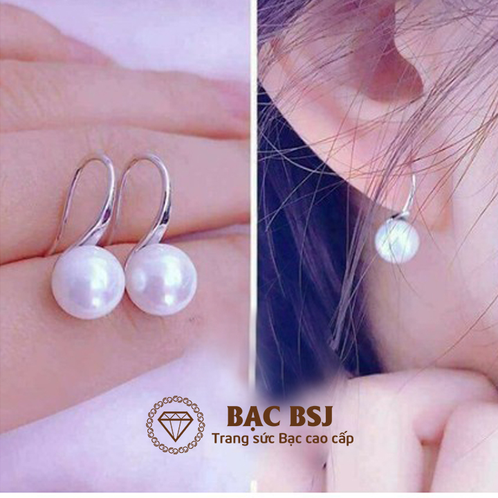 Bông tai nữ Bạc cao cấp. Bạc BSJ - BTNU01